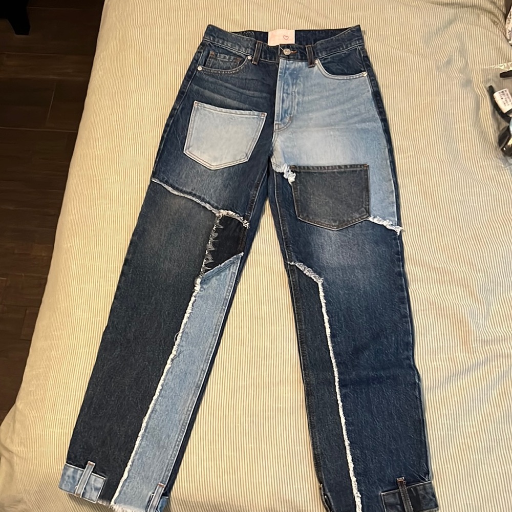 REVICE patchwork jeans